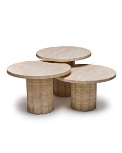 Amerigo Bunching Tables - Travertine