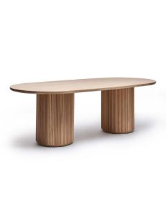 Laurel Oval Dining Table - Saddle