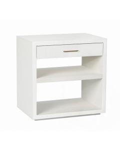 Livia Bedside Chest - White
