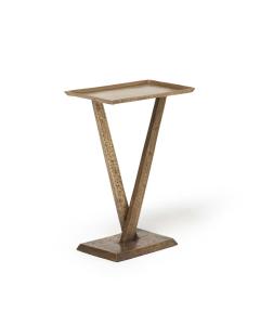 Wilton Accent Table - Antique Brass