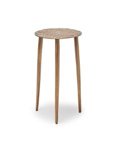 Saxon Accent Table - Antique Brass