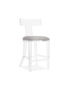 Tristan Counter Stool - Grey Velvet