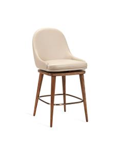 Harper Swivel Counter Stool - Cream