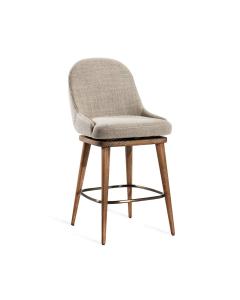 Harper Swivel Counter Stool - Flax