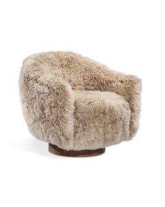 Simone Swivel Chair - Morel Taupe