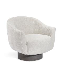 Simone Swivel Chair - Haze Shearling
