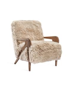 Angelica Lounge Chair - Morel Taupe