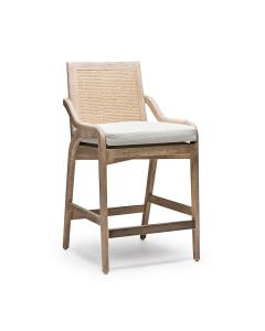 Delray Counter Stool - White Ceruse