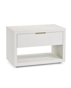MONTAIGNE BEDSIDE CHEST - WHITE