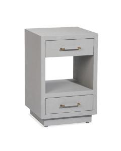 TAYLOR SMALL BEDSIDE CHEST - LIGHT GREY