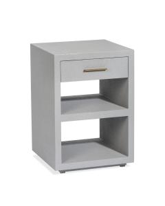 LIVIA SMALL BEDSIDE CHEST - LIGHT GREY