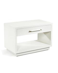 Taylor Low Bedside Chest - White