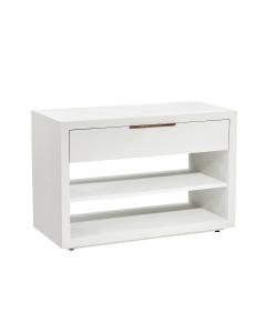 Montaigne Large Bedside Chest - White