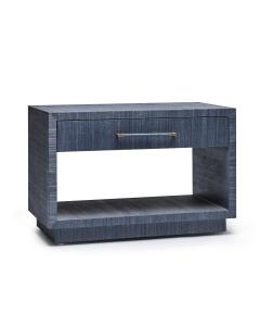 Taylor Low Bedside Chest - Navy