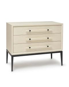 Burton 3 Drawer Bedside - Parchment