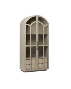 Claudine Glass Door Cabinet - Cliffside