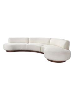 Nuage Sectional - Wood Plinth