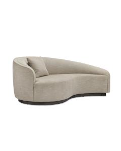 Dana Classic Left Chaise w/ wood plinth